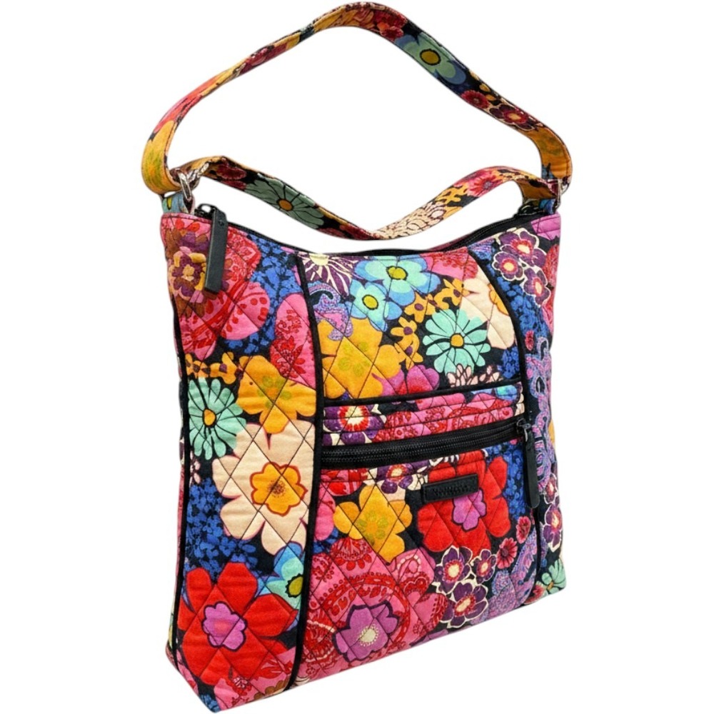 Vera Bradley Crossbody Bag Women Medium Multicolor Floral Quilted Good 15715-G15